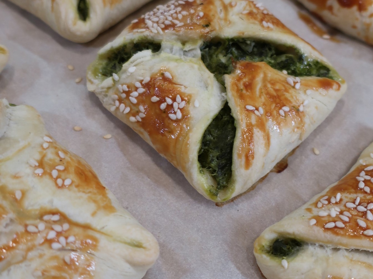 Spinach Puff Pastries