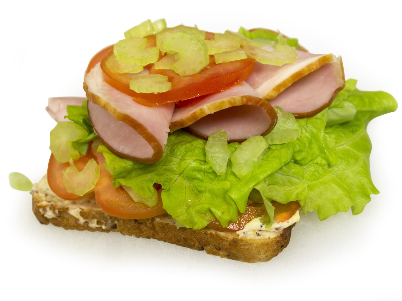 Smørrebrød with Ham