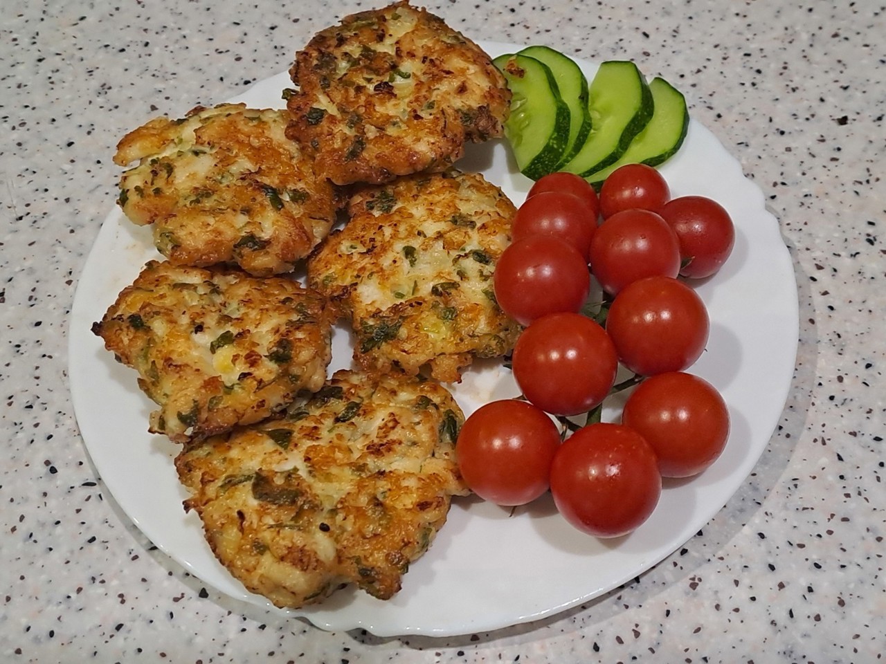 Juicy Chopped Chicken Cutlets with Hard Cheese and Herbs