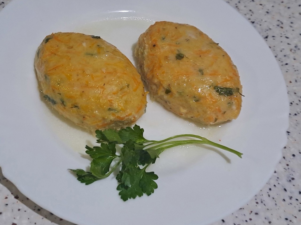 Juicy Fish Patties with Zucchini and Carrots Baked in the Oven