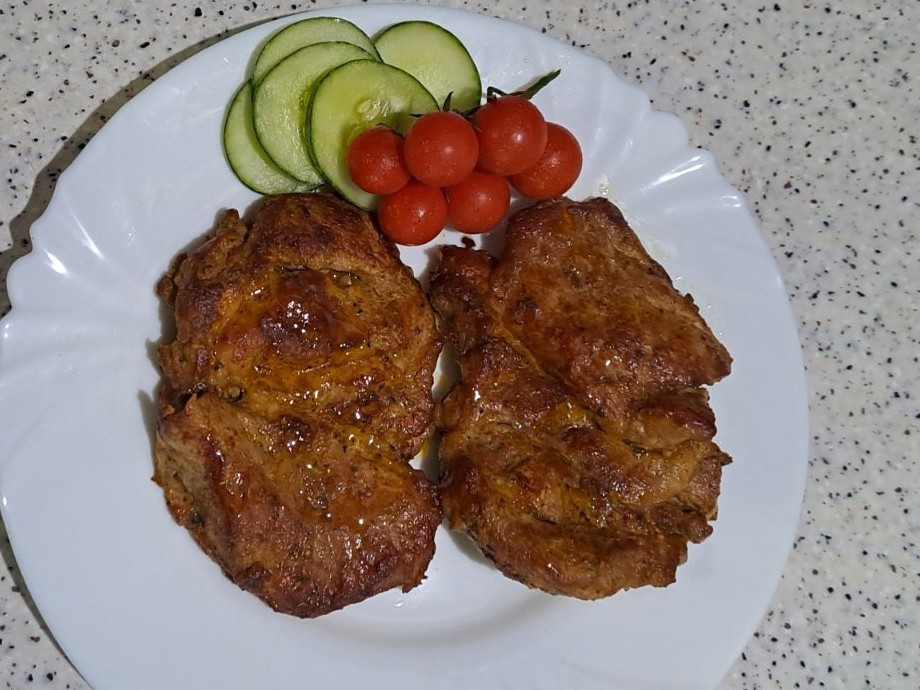 Juicy Pork Neck Steak