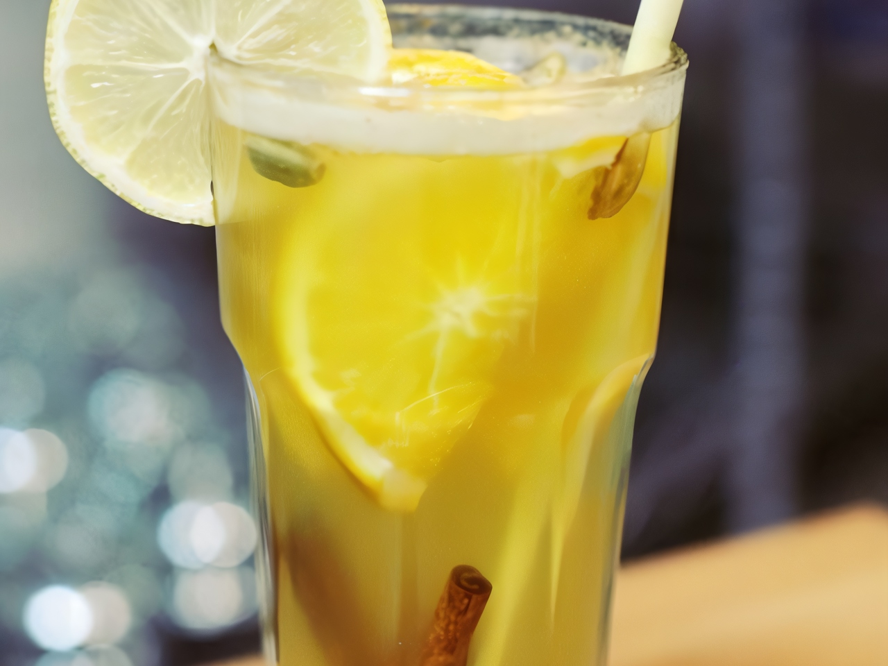 Warm Ginger and Lemon Sorghum Punch