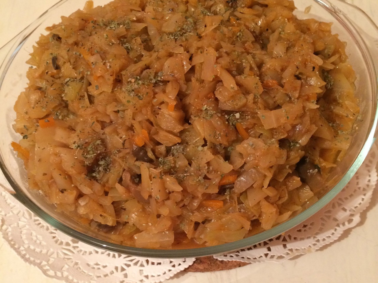 Cabbage Solyanka with Mushrooms