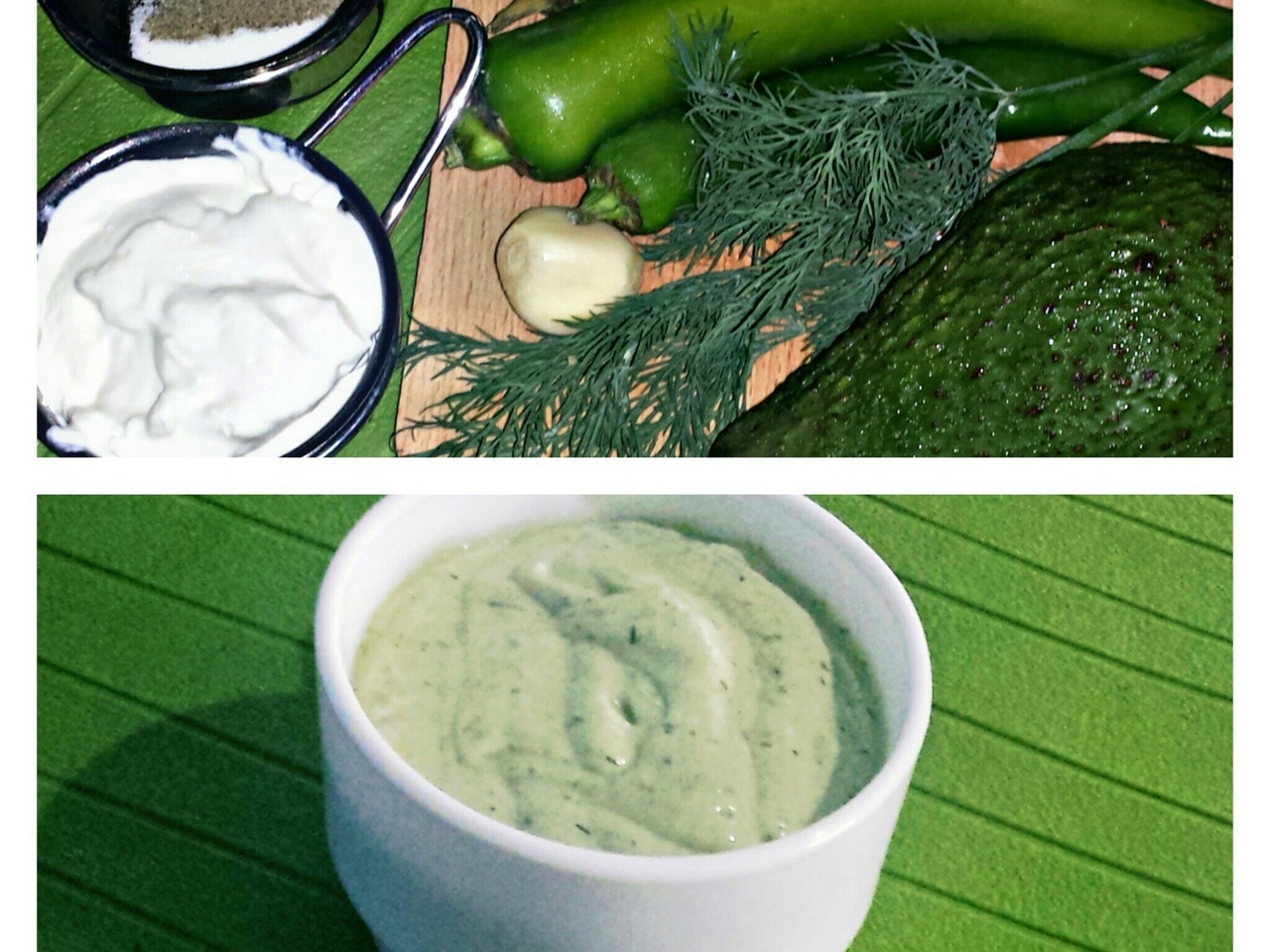 Avocado and Roasted Green Chili Sauce