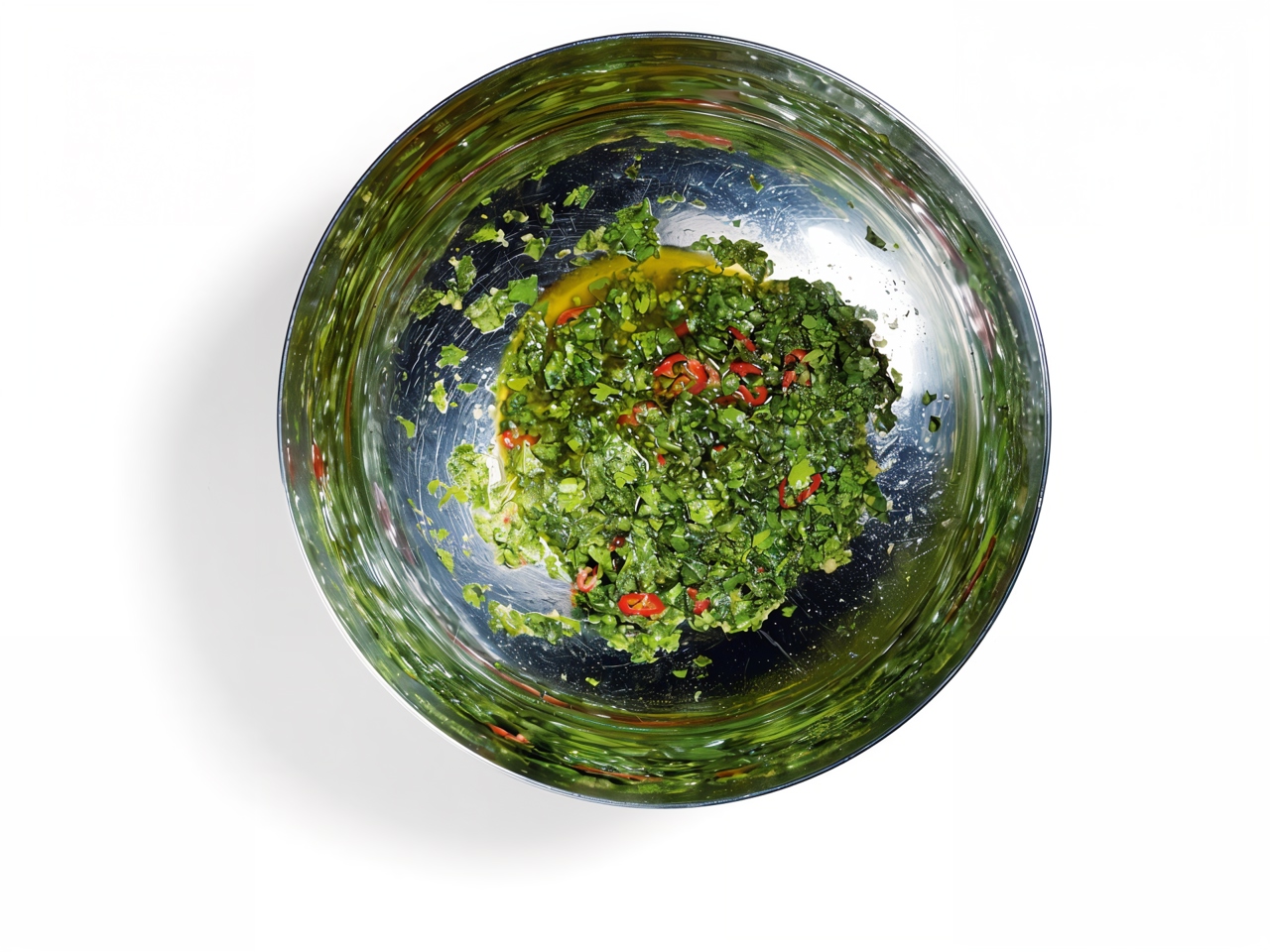 Basil and Cilantro Sauce with Sherry Vinegar