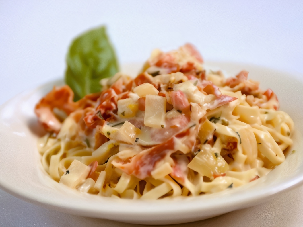 Spaghetti Carbonara with Prosciutto di Parma