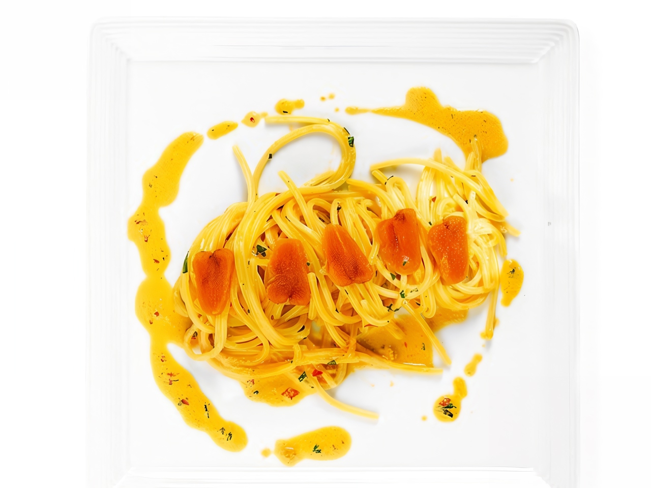 Spaghetti with Bottarga and Cream Sauce