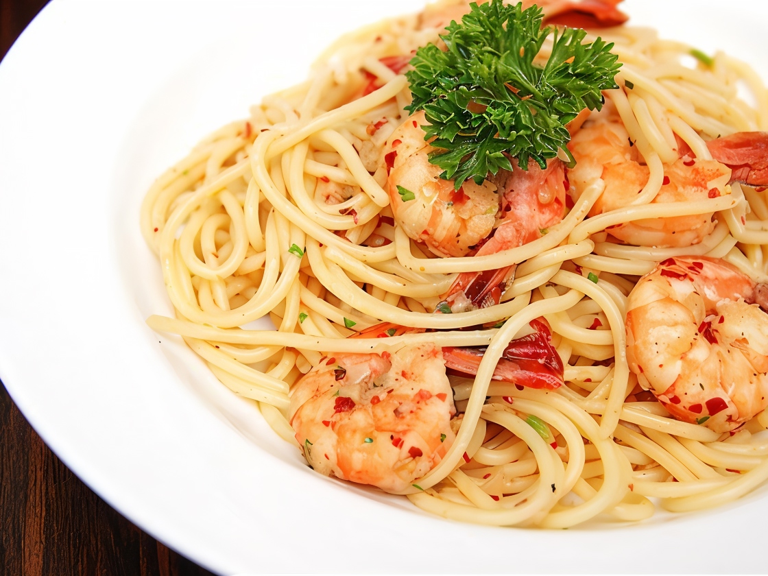 Spaghetti with Shrimp