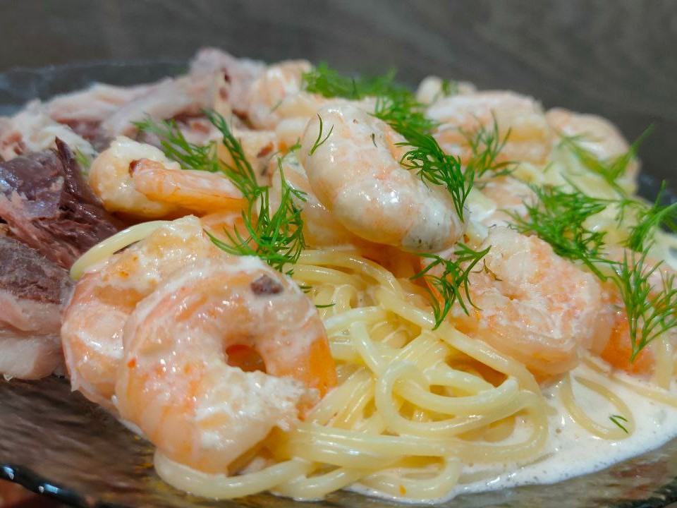 Spaghetti with Shrimp
