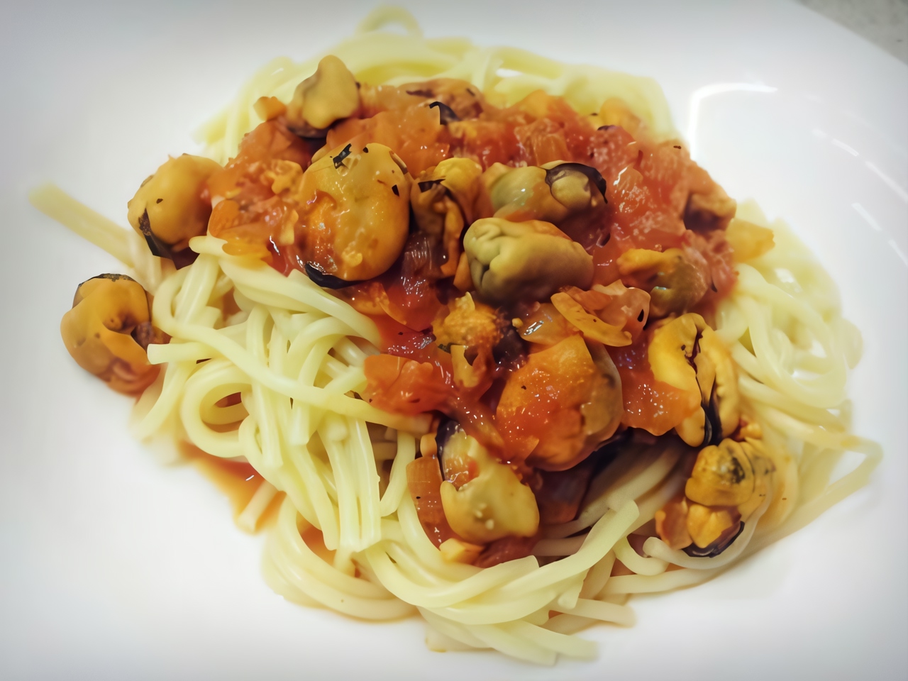 Бириччи с мидиями в томатном соусе — рецепт с пастой Grand Di Pasta