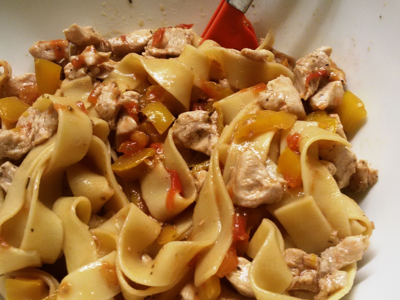 Spaghetti with Veal and Vegetables
