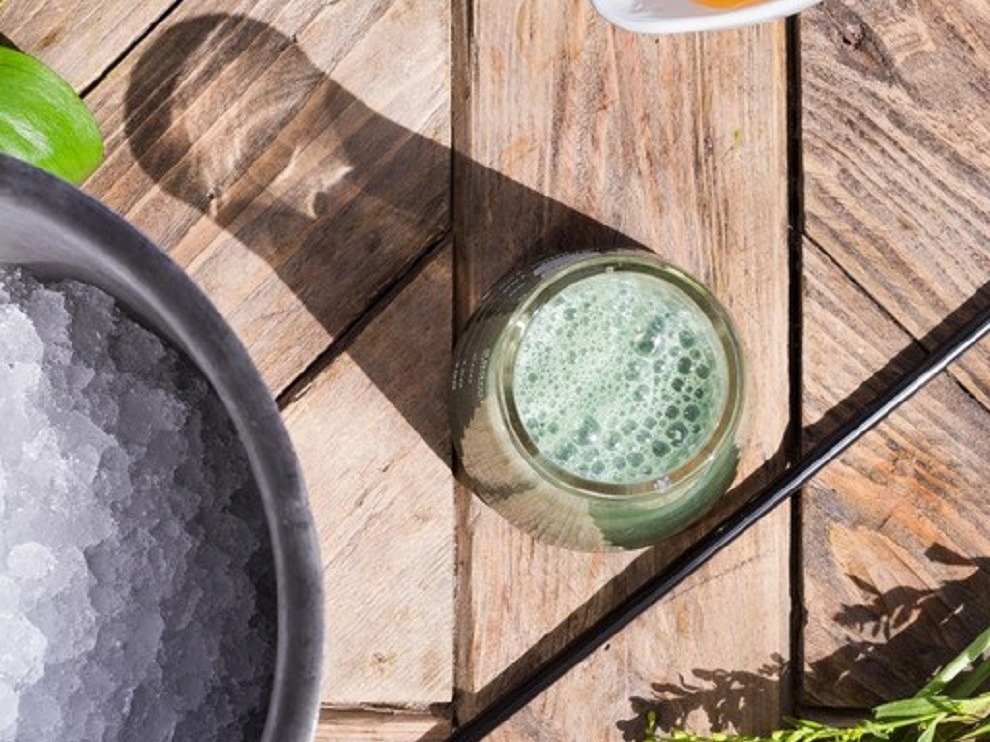 Spirulina with Apple and Matsoni
