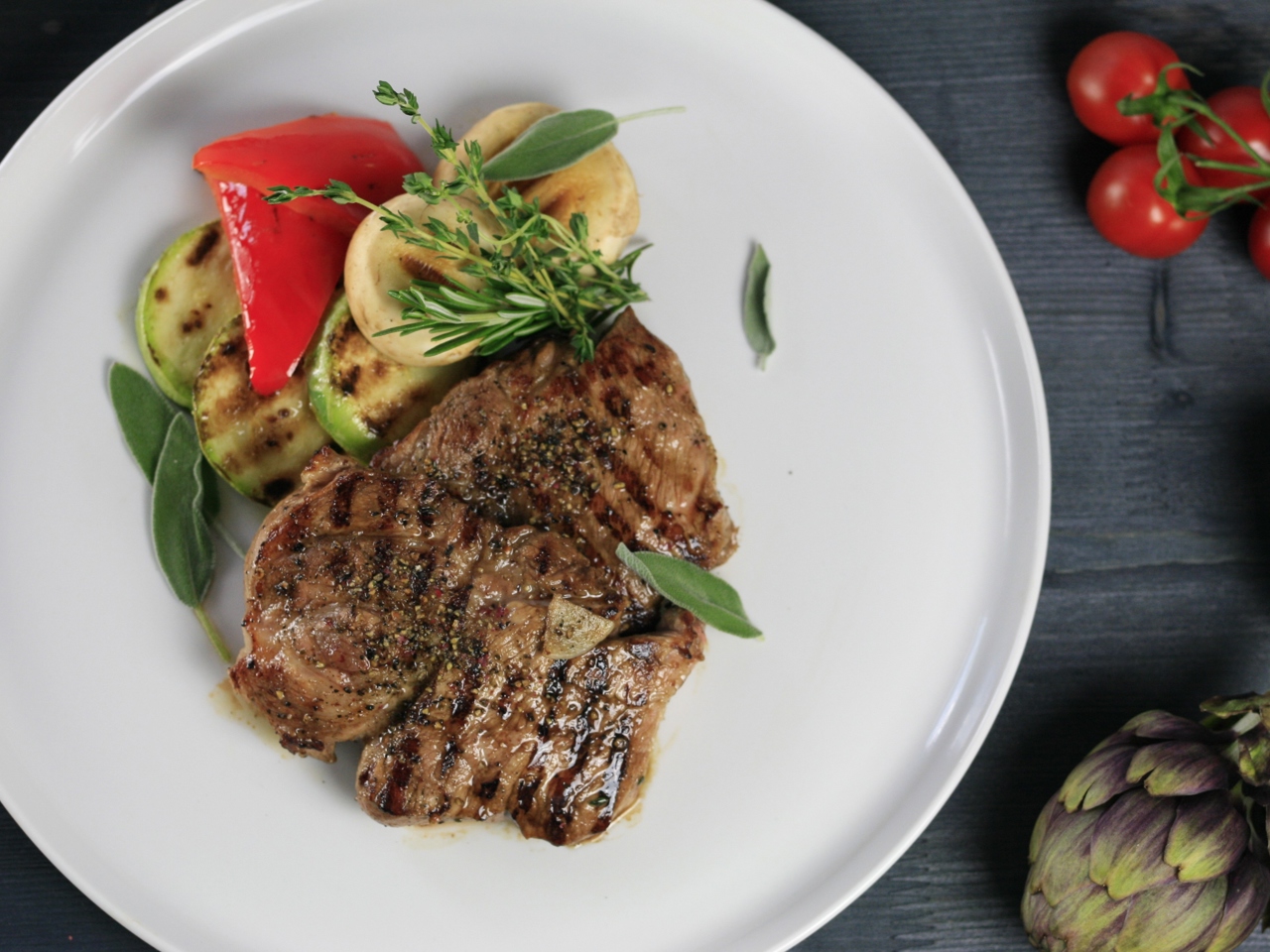 Pork Neck Steak in Balsamic Marinade
