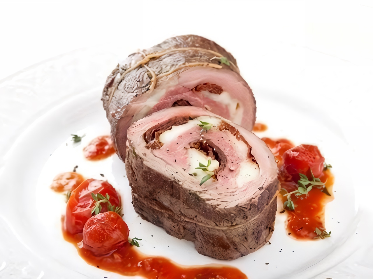 Pork Steaks with Bocconcini and Sun-Dried Tomatoes