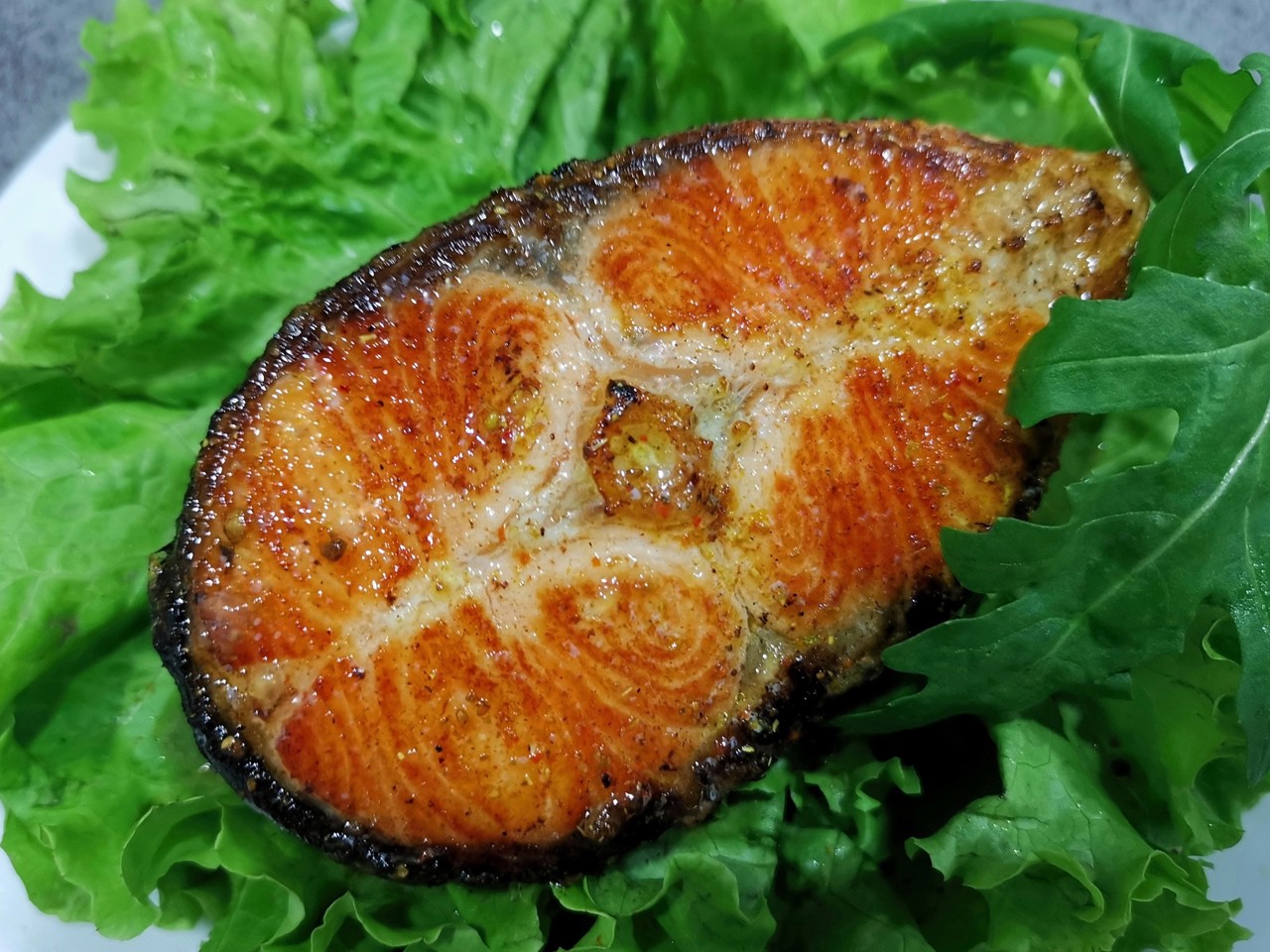 Salmon Steak with Citrus Sauce
