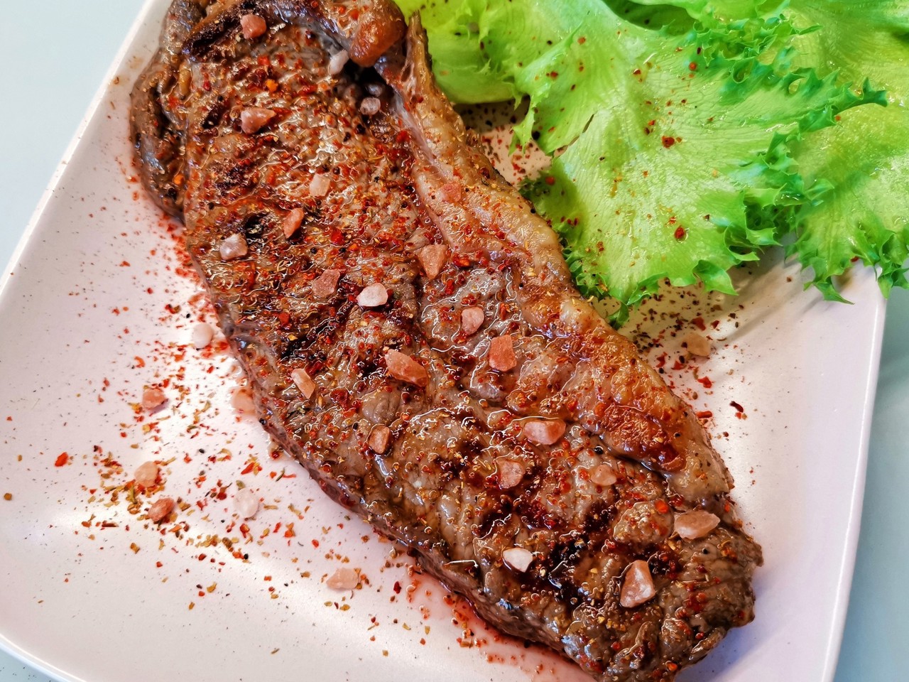 Striploin Steak with Spices