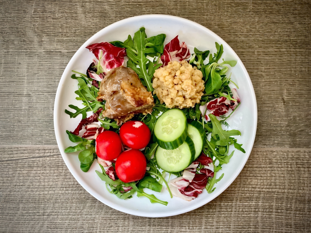 Duck Breast Steaks with Lentils in the Oven