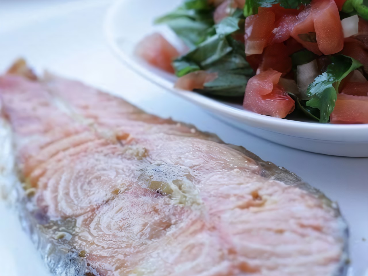 French Style Salmon Steaks