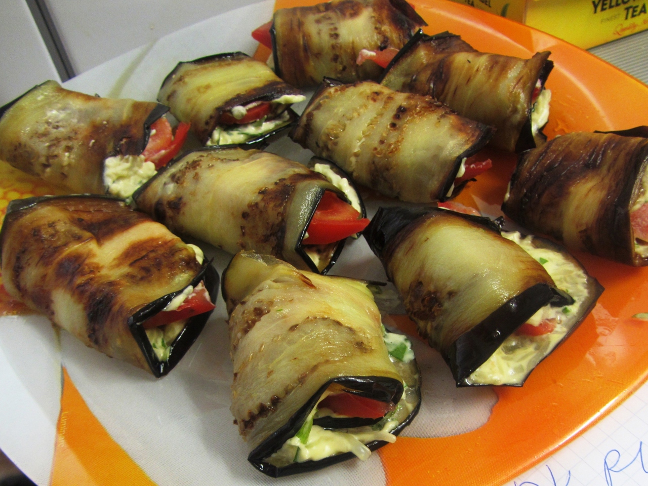 Saturday Eggplant Rolls