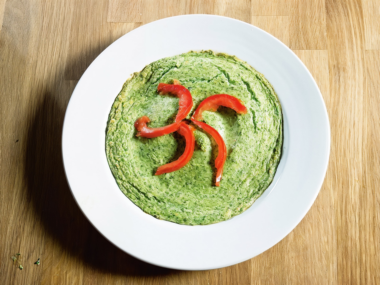 Spinach, Parsley, and Tofu Soufflé