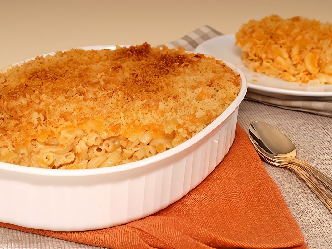 Soufflé with Pasta and Cheese