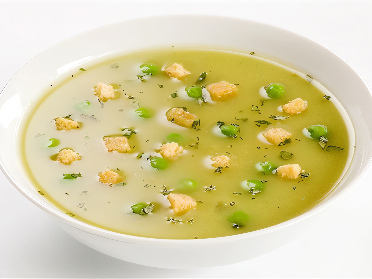 Pea Soup with Smoked Bacon