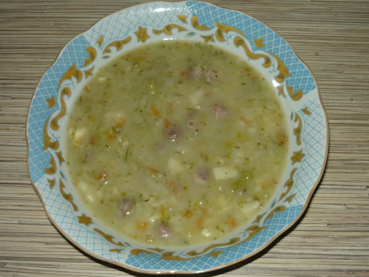 Cauliflower and Brussels Sprout Soup with Cheese