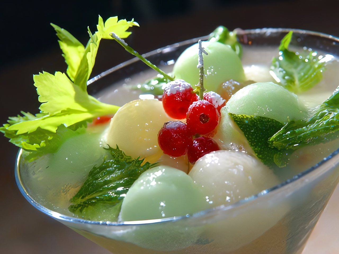 Melon Soup with Nutmeg