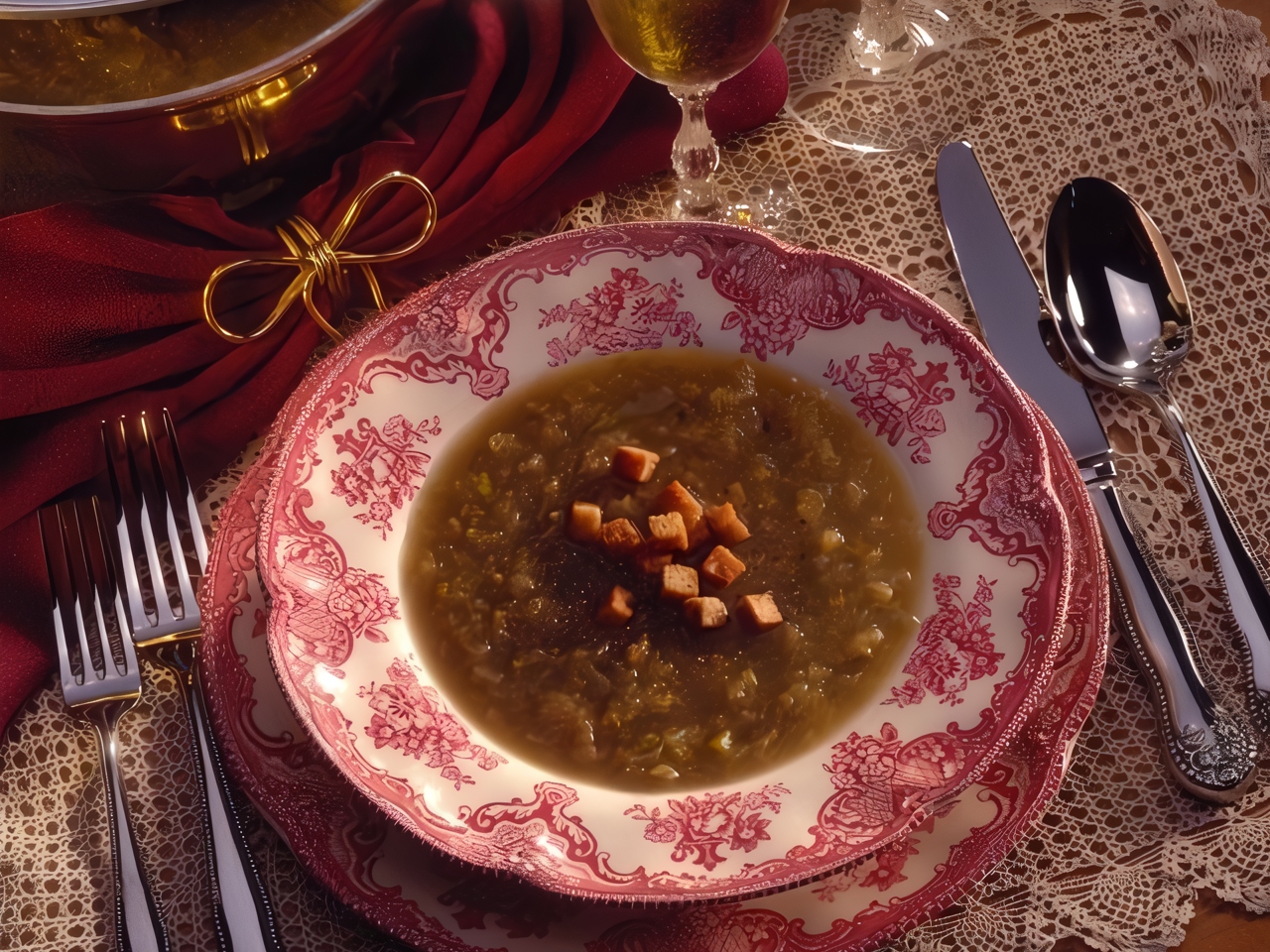 Bean Soup with Sizzling Chorizo