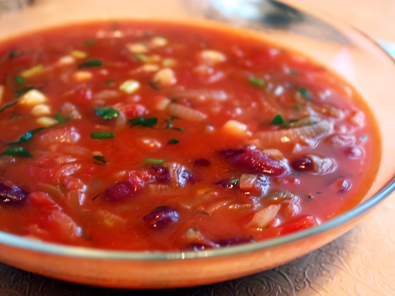 Red Bean Soup with Leeks