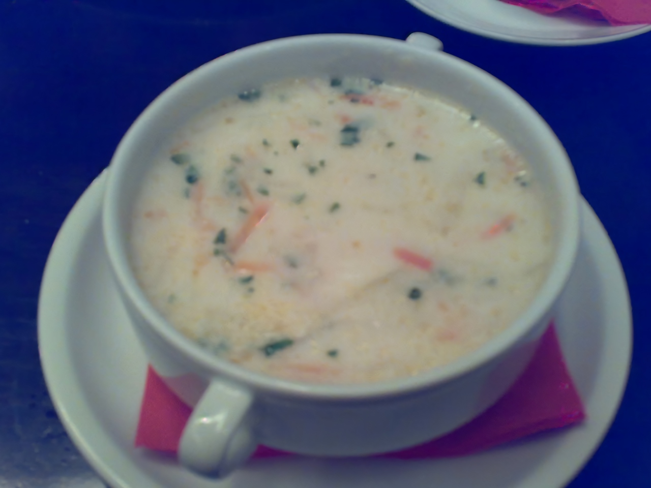 Salmon and Seafood Cocktail Soup