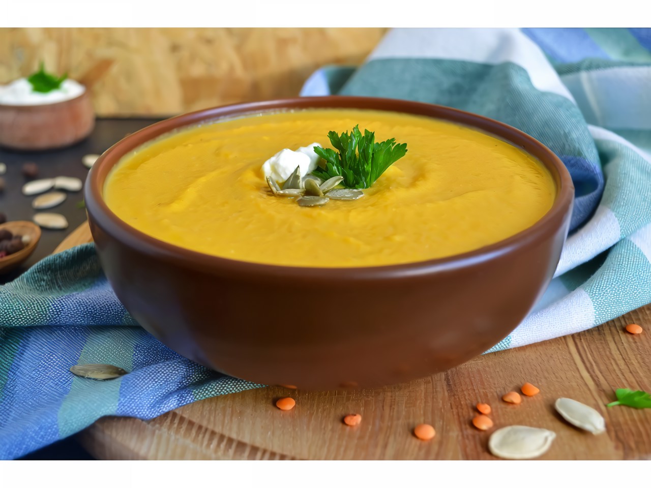 Pumpkin Soup with Nut Paste