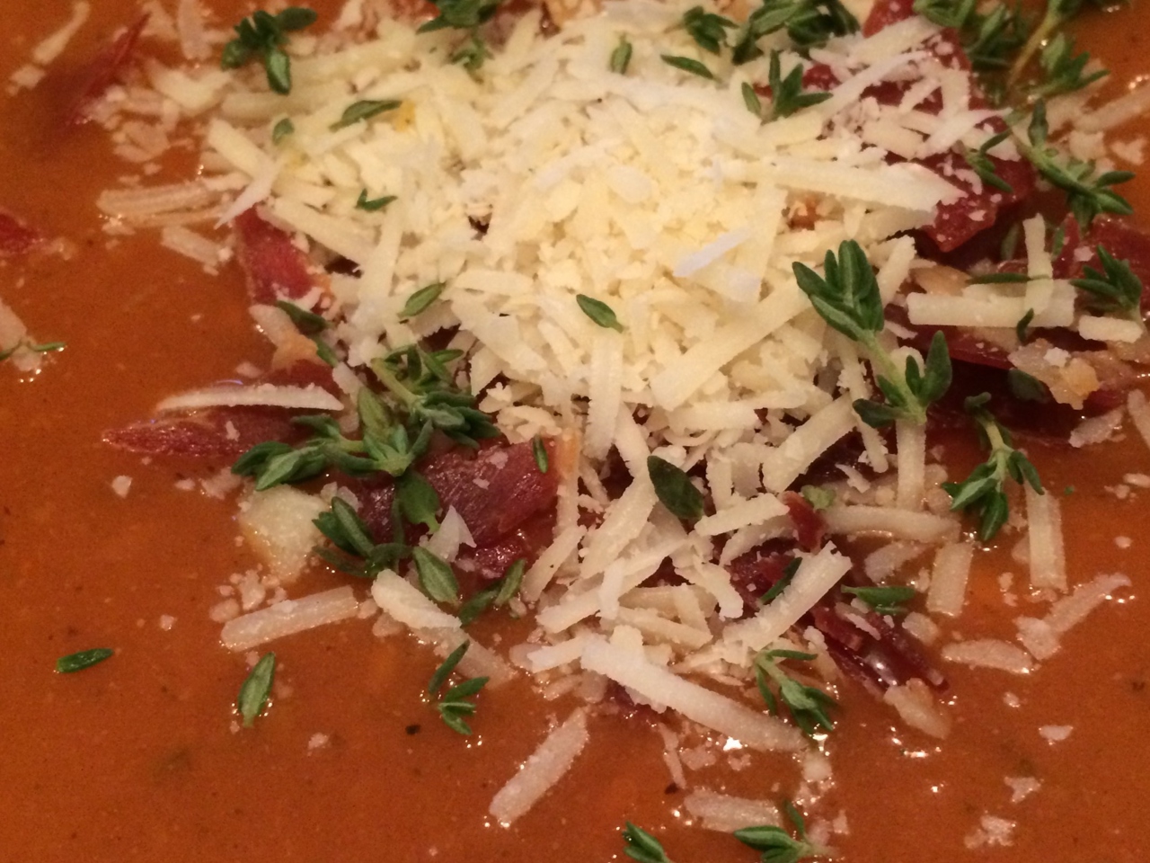 Roasted Vegetable and Chickpea Soup