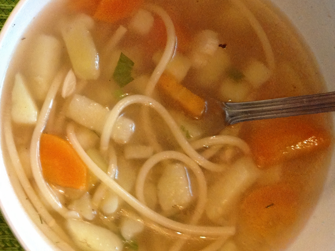 Chicken Soup with Spaghetti