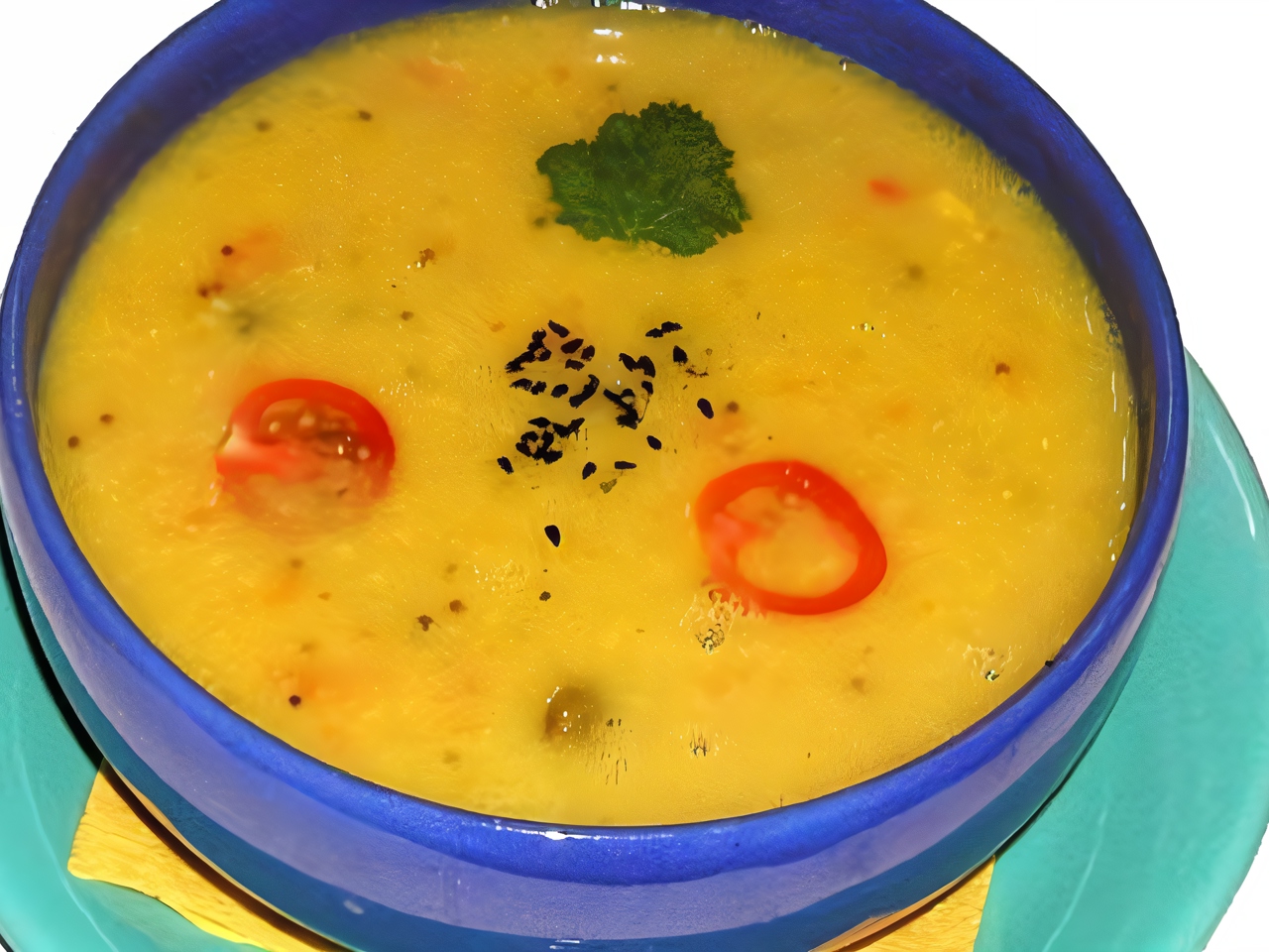 Lentil Puree Soup with Sweet Pepper