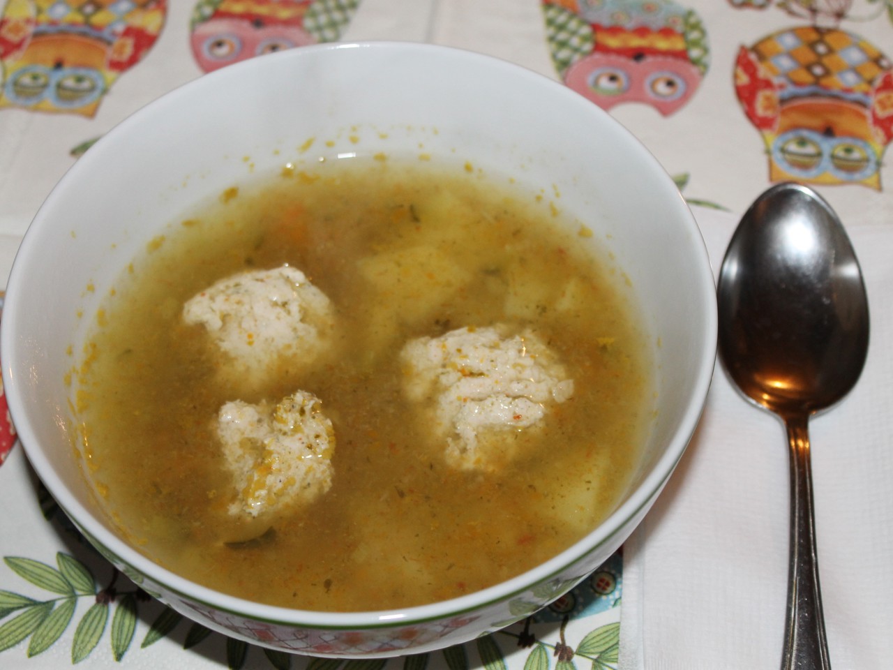 Turkey Meatball Soup with Pickles