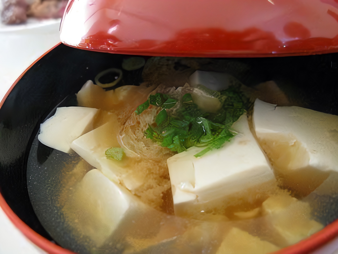 Tofu and Mushroom Soup