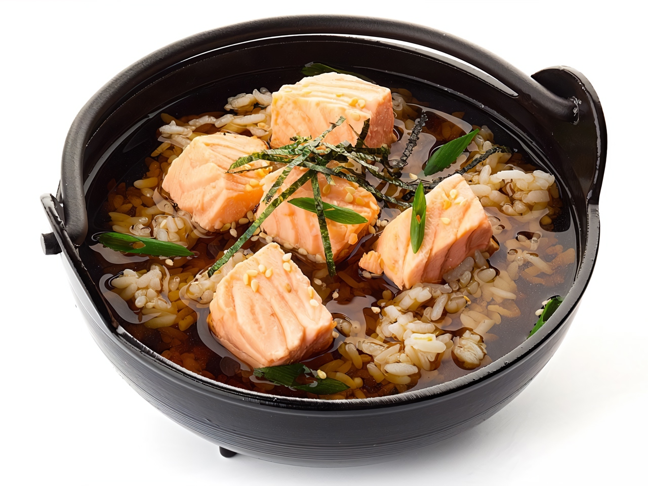 Sake Tadzuke Soup with Salmon and Rice