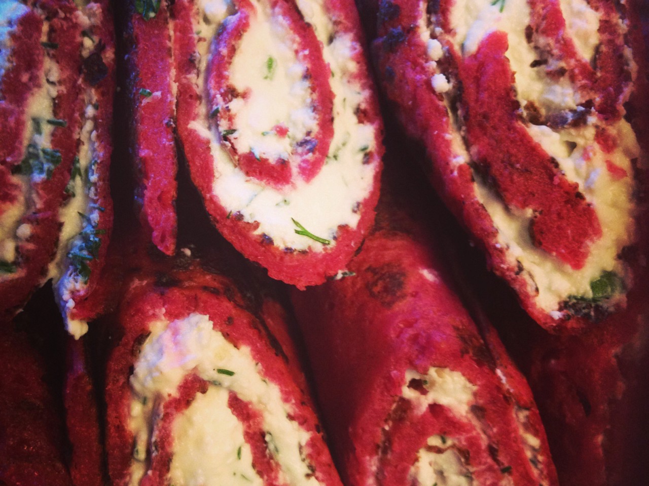 Beetroot Pancakes with Fermented Milk