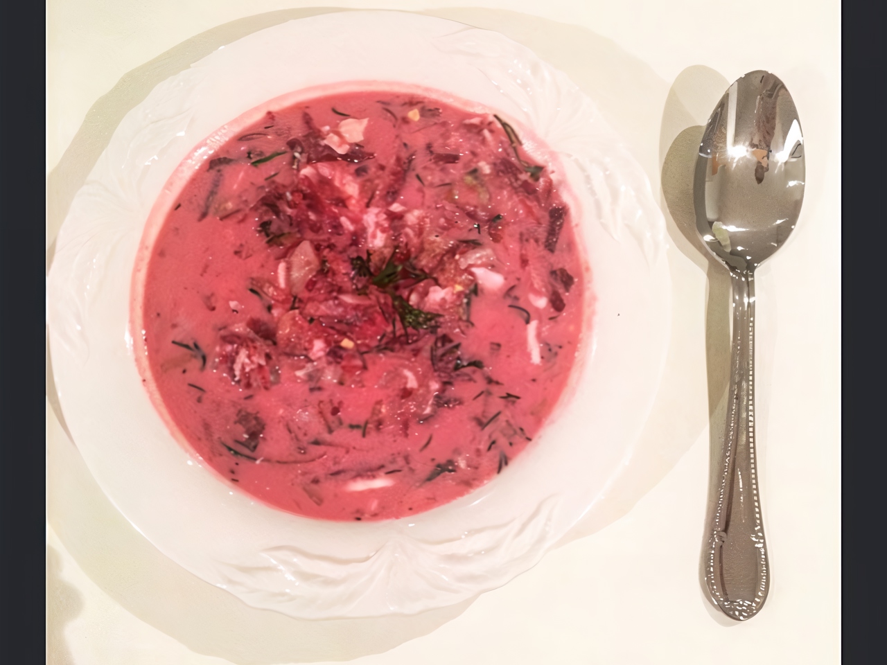 Raw Vegetable Beetroot Soup