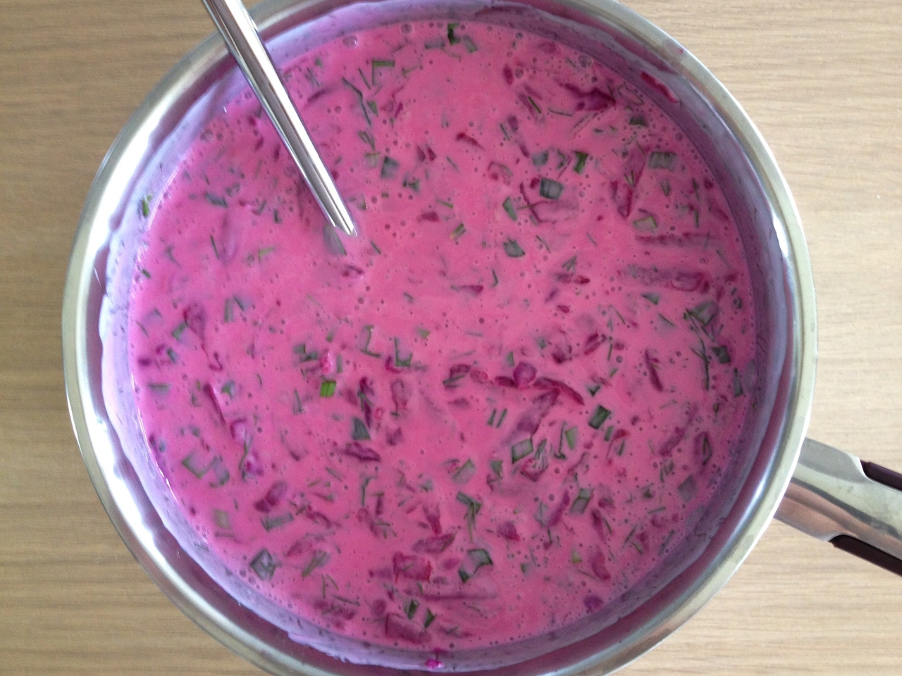 Lithuanian Beetroot Soup with Kefir