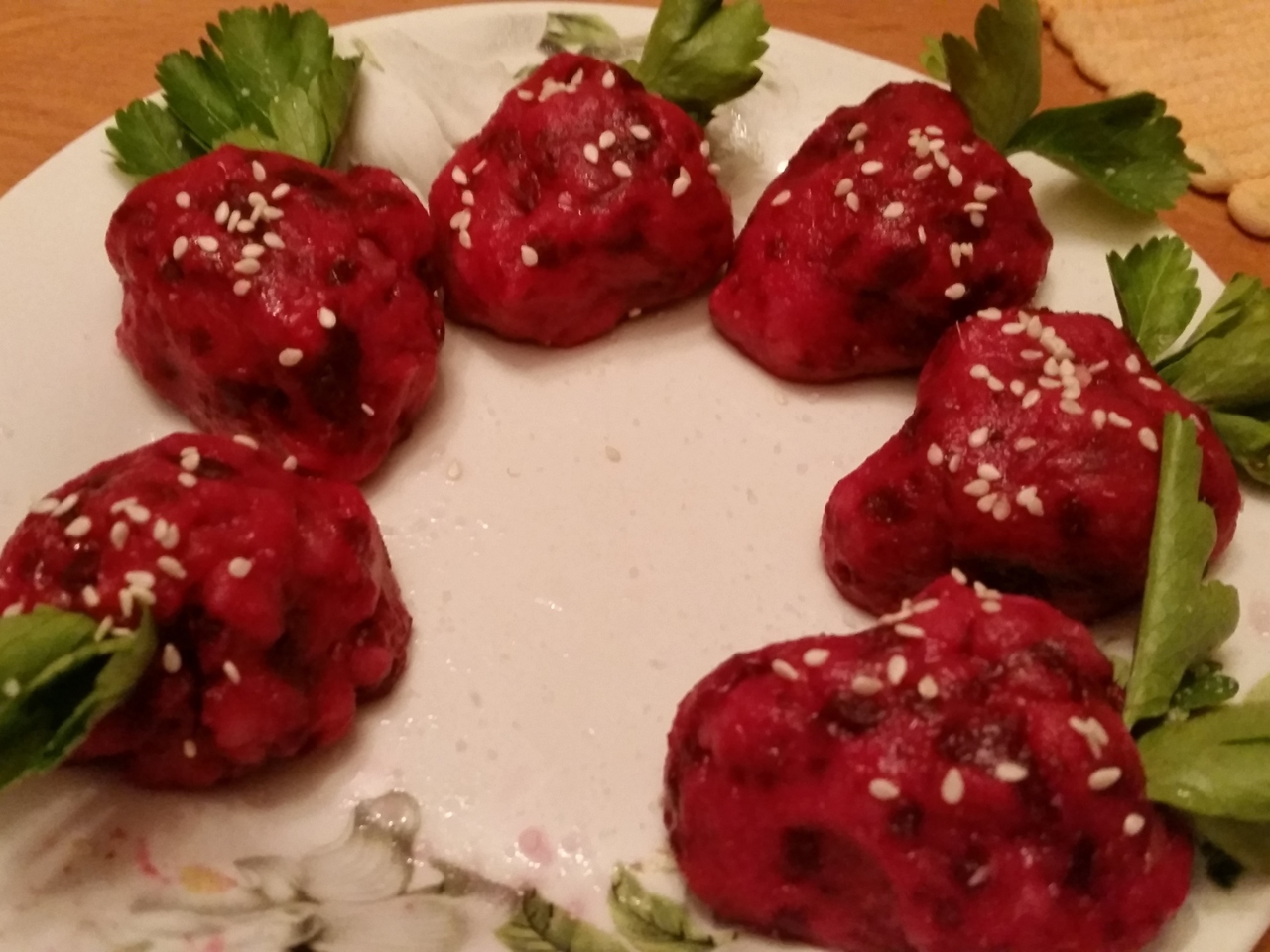 Beetroot and Herring Strawberry (Estonian Appetizer)