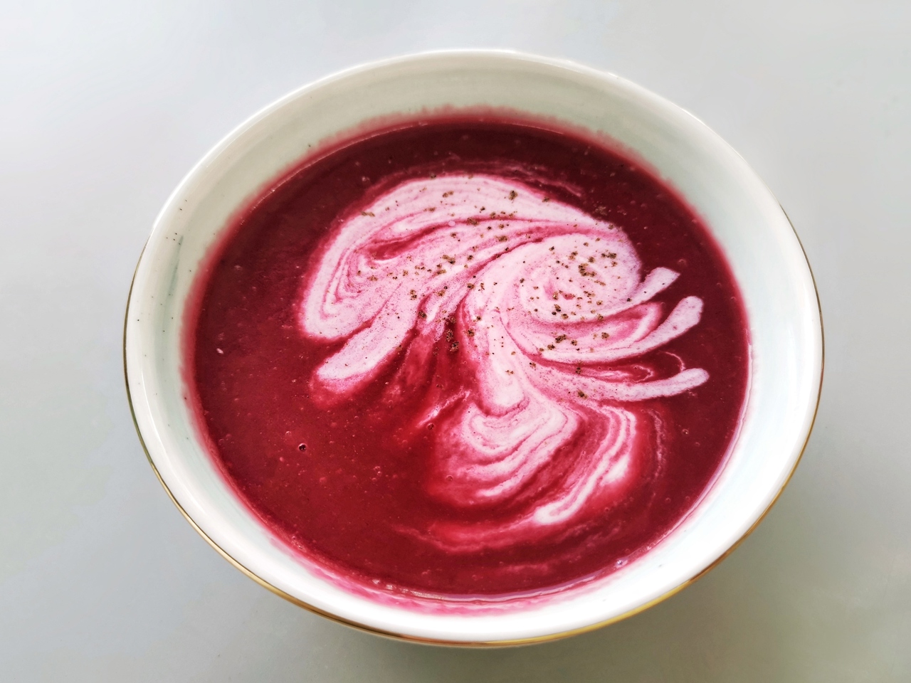 Beetroot Soup Puree with Ginger