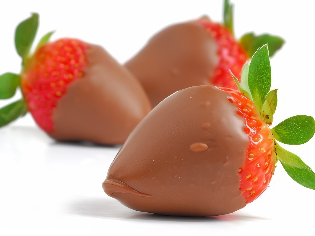 Fresh Strawberries in Milk Chocolate
