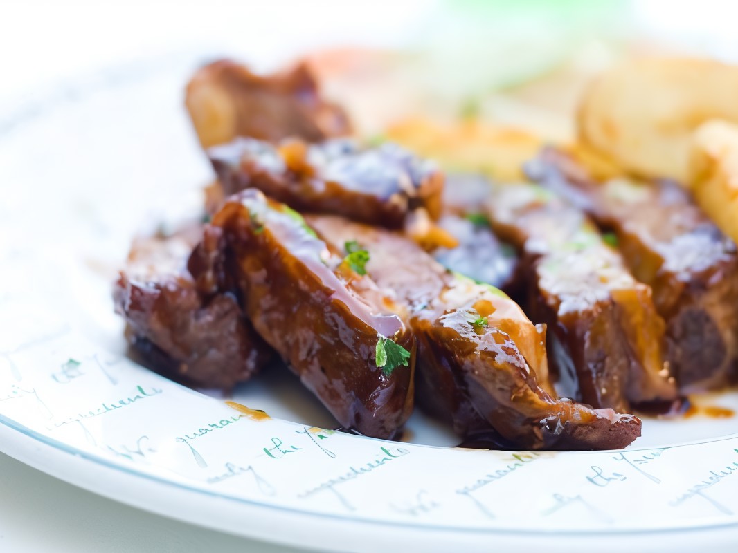 Grilled Pork Ribs in Apricot Marinade