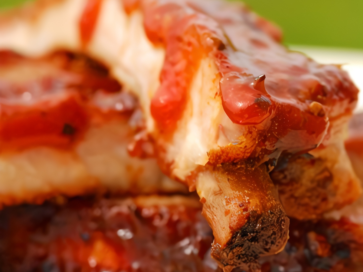 Pork Ribs in Blackberry Sauce