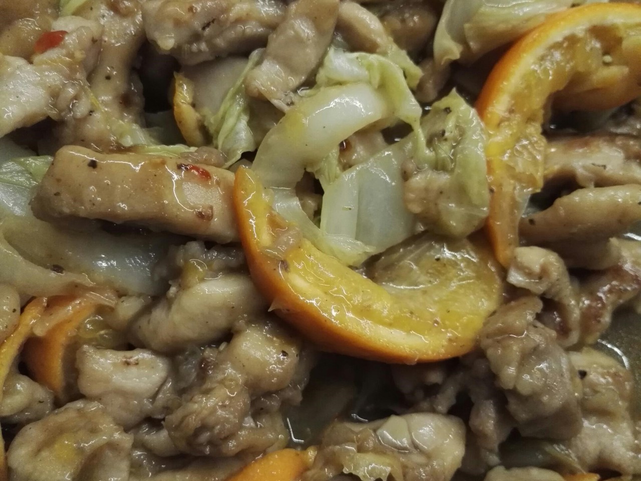 Pork with Tangerines and Chili Sauce