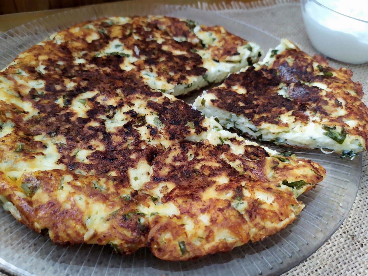 Cheese Flatbread with Herbs