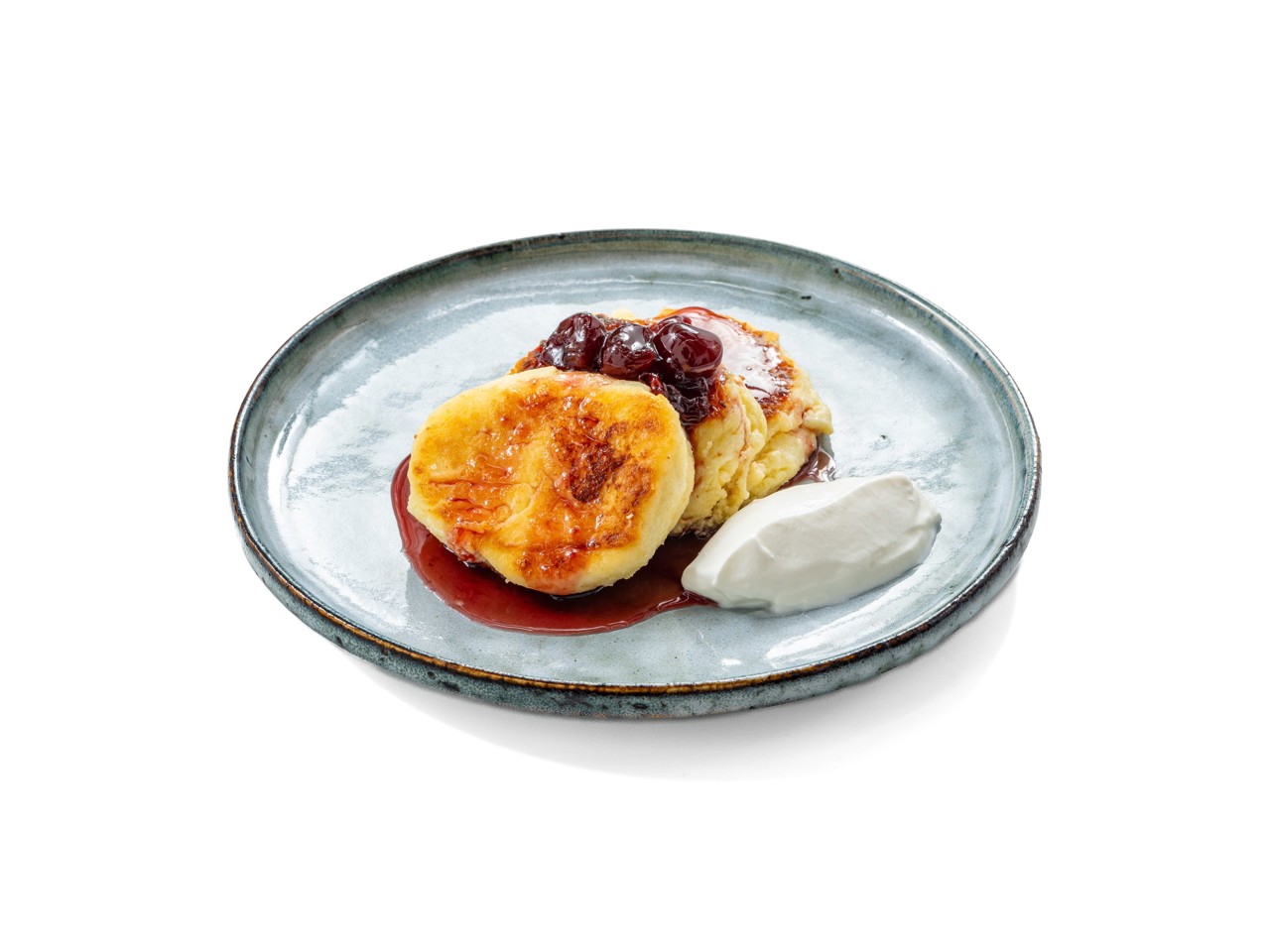 Cottage Cheese Pancakes with Semolina