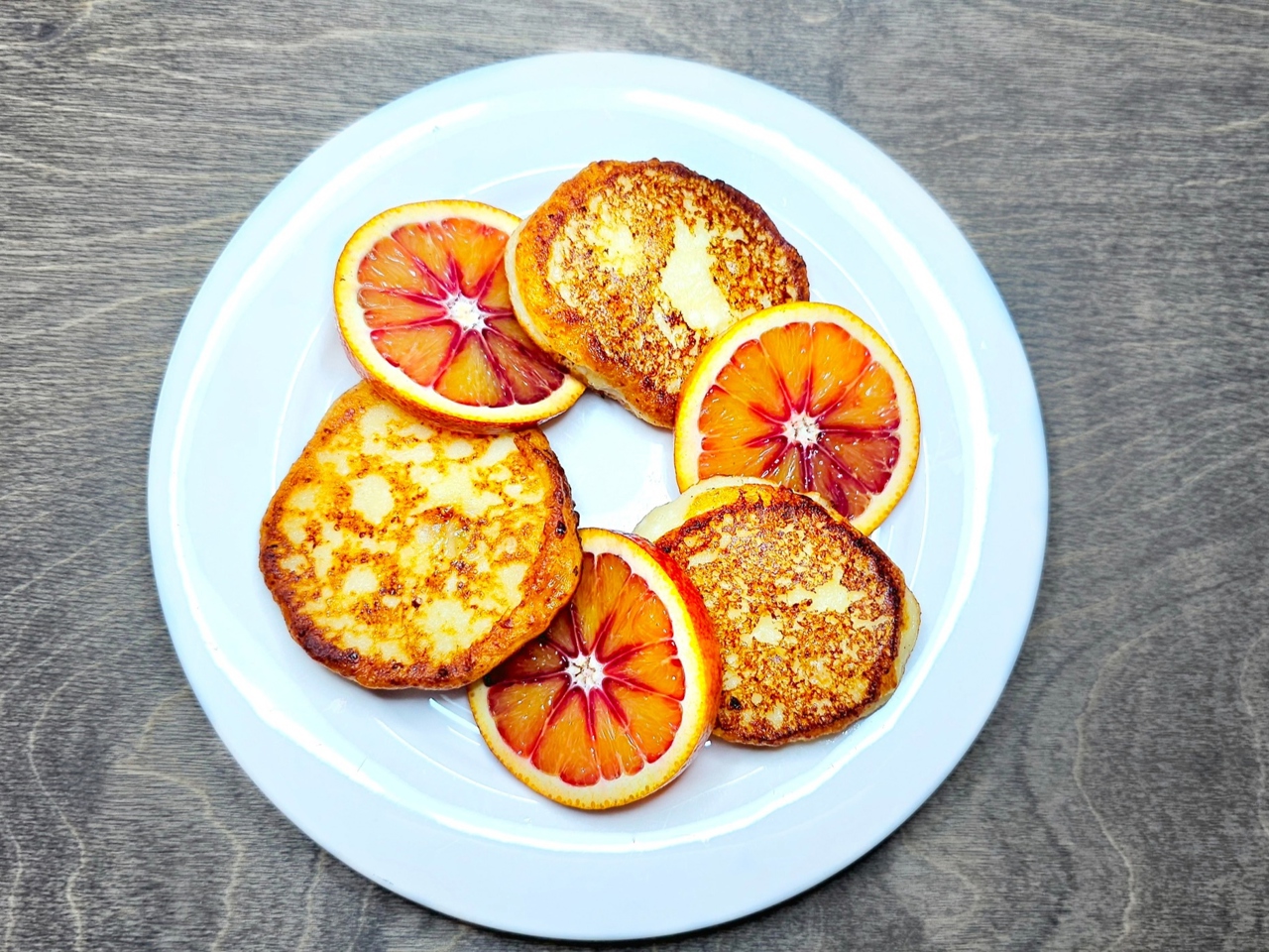 Cottage Cheese Pancakes with Orange Zest